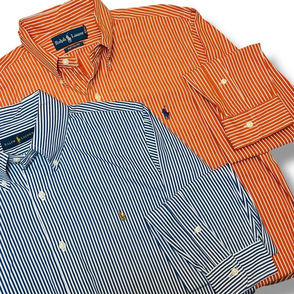 Ralph Lauren Other - Lot Of 2 Ralph Lauren Mens Shirt Medium Striped